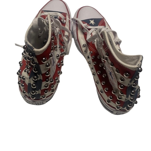WOMEN Converse CTAS Studded Americana High Top sneakers size 7 like new - Picture 5 of 6